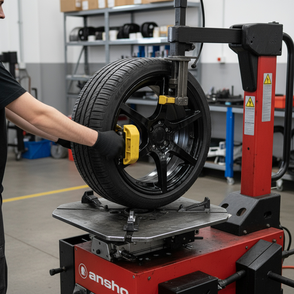 Reifenwechsel in der Werkstatt